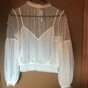FashionNova Sheet pearl fashion top